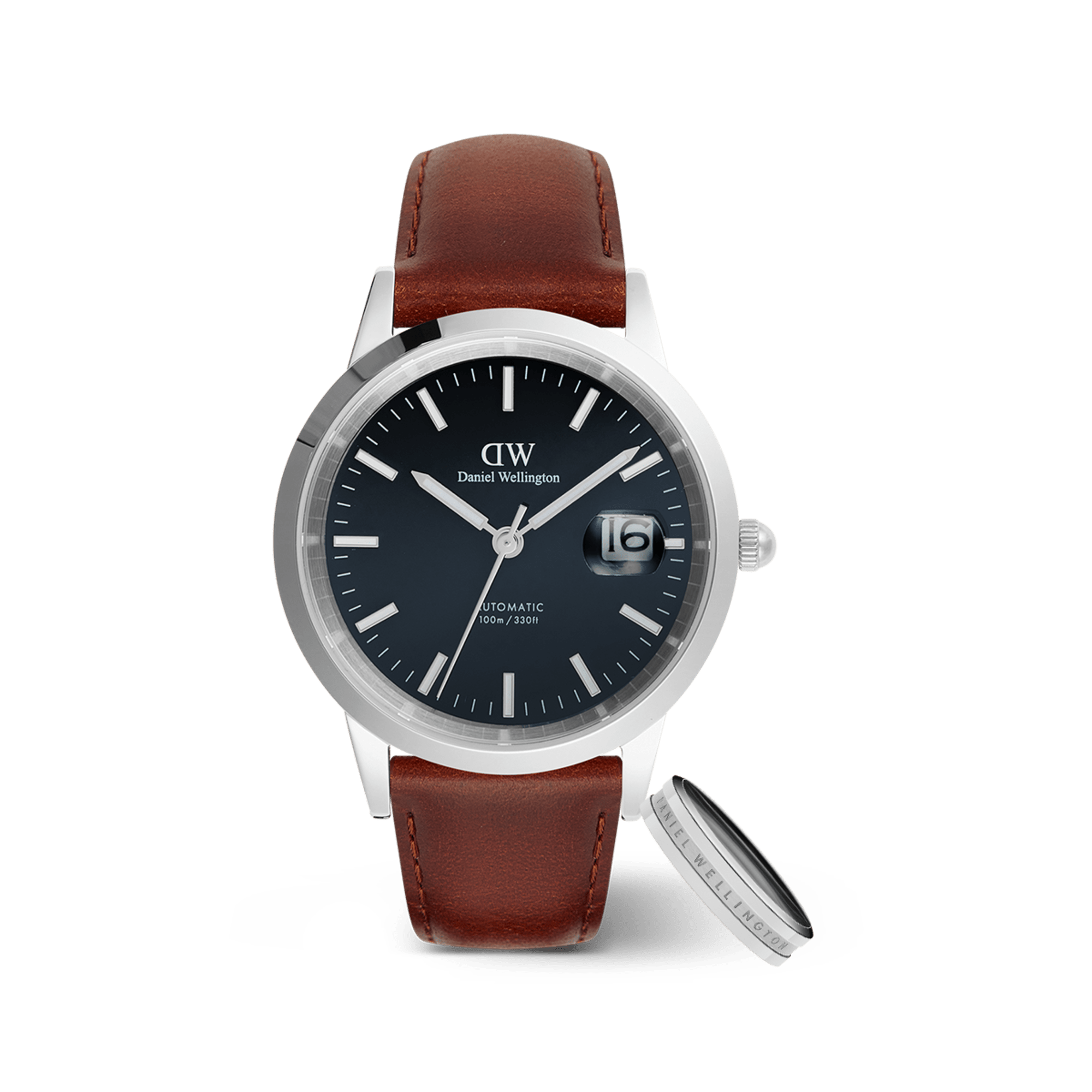 Daniel Wellington Bundle : Iconic St Mawes Automatic + Elan Ring Silver
