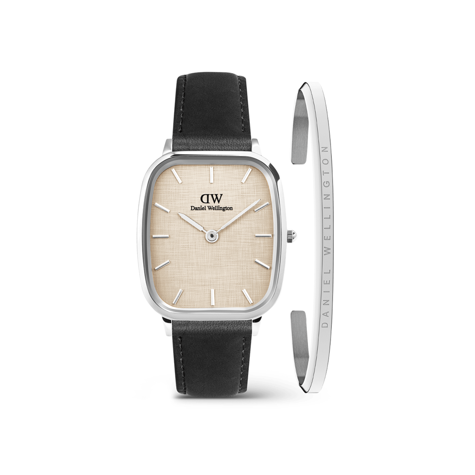 Daniel Wellington Bundle : Marlon Sheffield Linen & Classic Bracelet Silver
