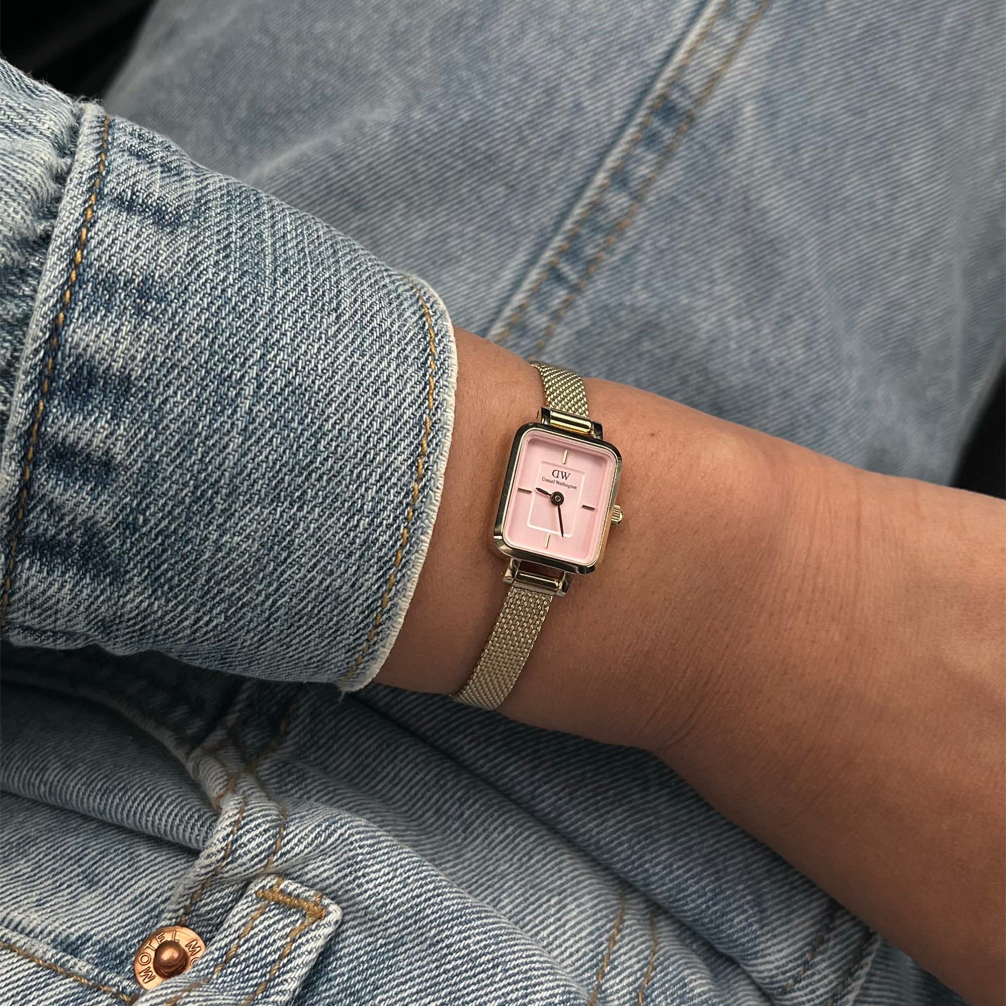 Daniel Wellington Quadro Mini Evergold Blush