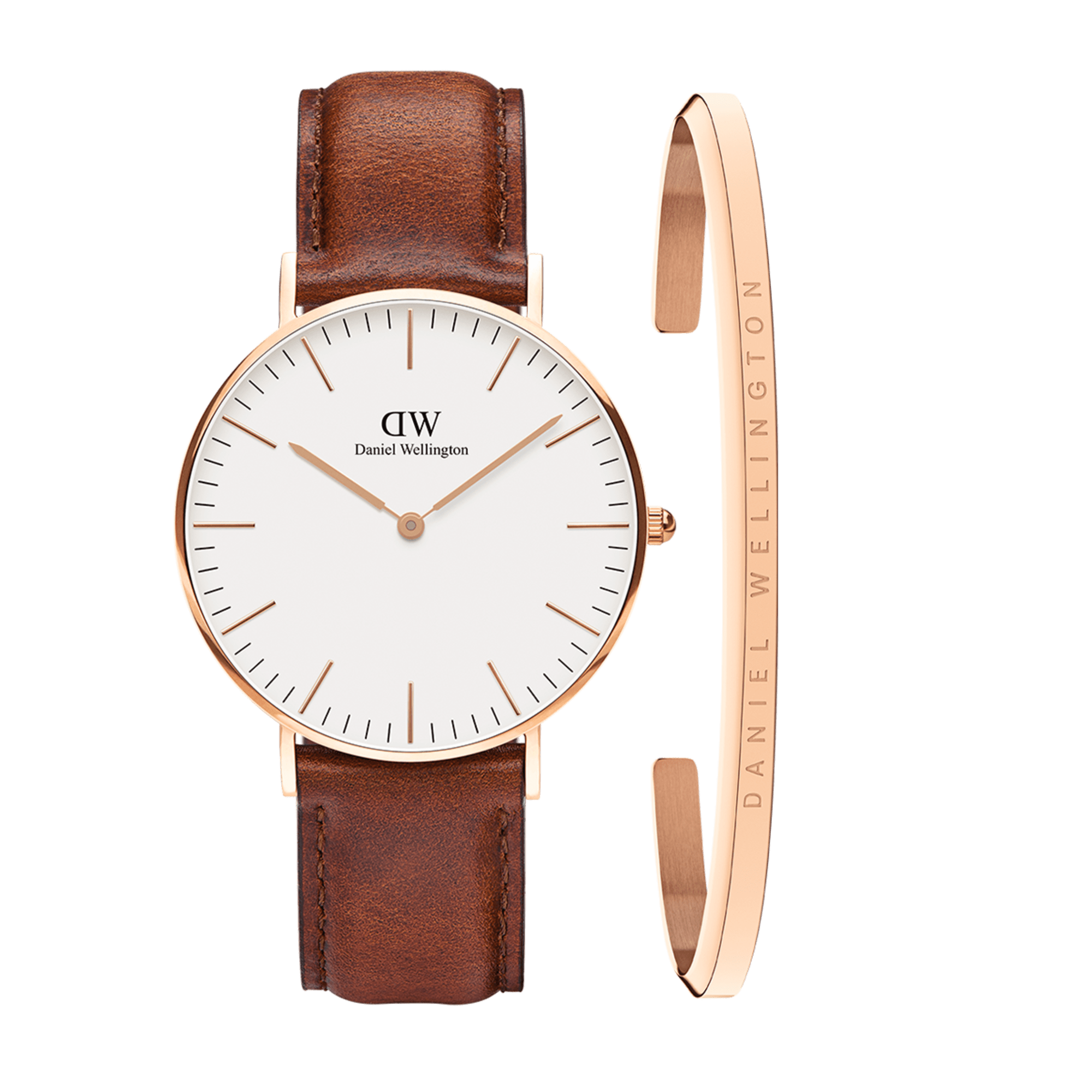 Daniel Wellington Bundle : Classic St Mawes + Bracelet Rose Gold