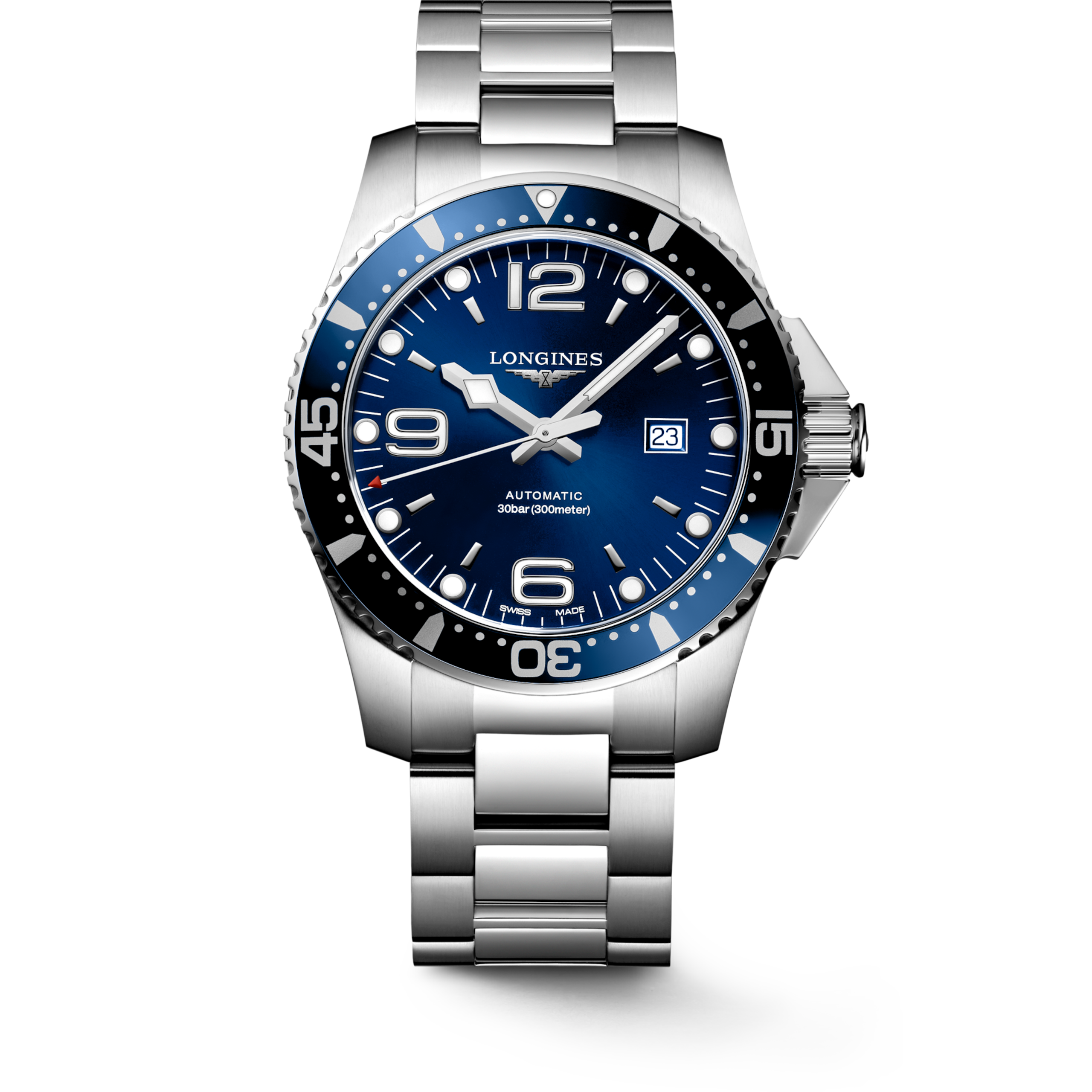Longines HydroConquest Automatic Diver Watch 44mm Sunray Blue