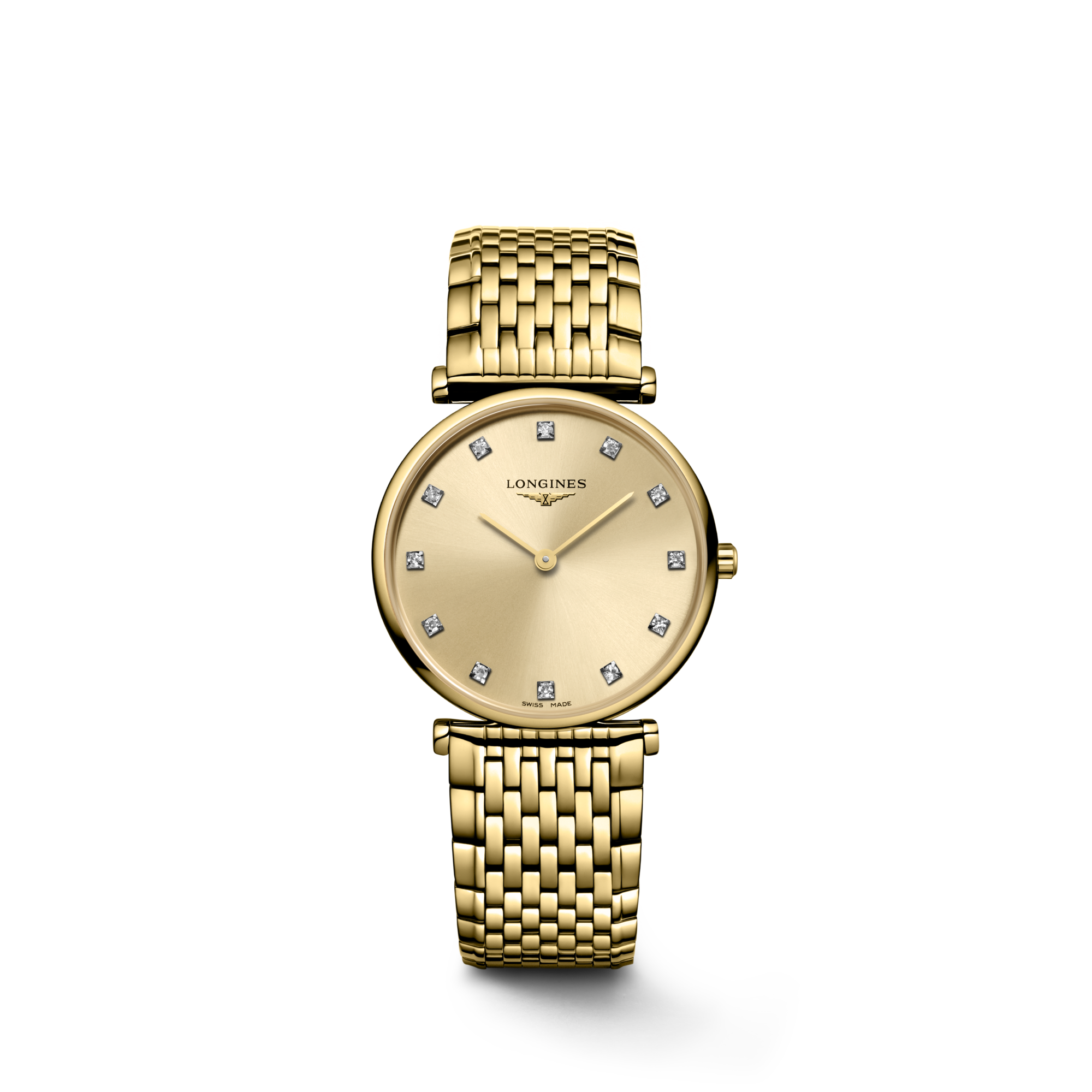Longines La Grande Classique L4.512.2.37.8 Quartz Watch Gilt Dial