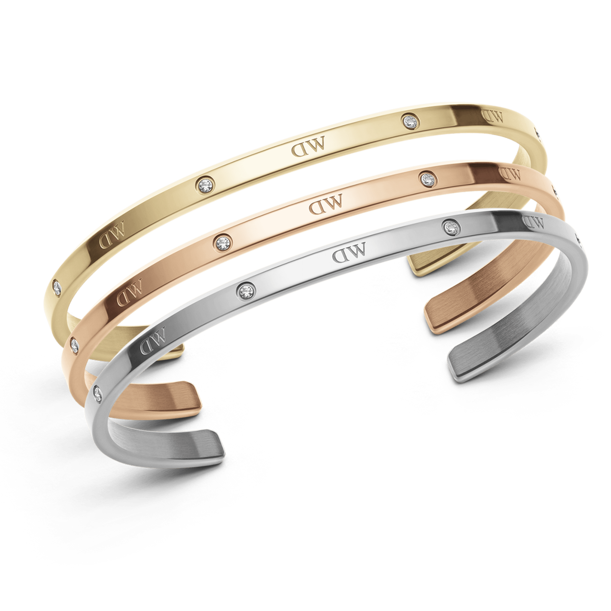 Daniel Wellington Bundle : Classic Lumine Bracelet Rose Gold + Silver + Gold
