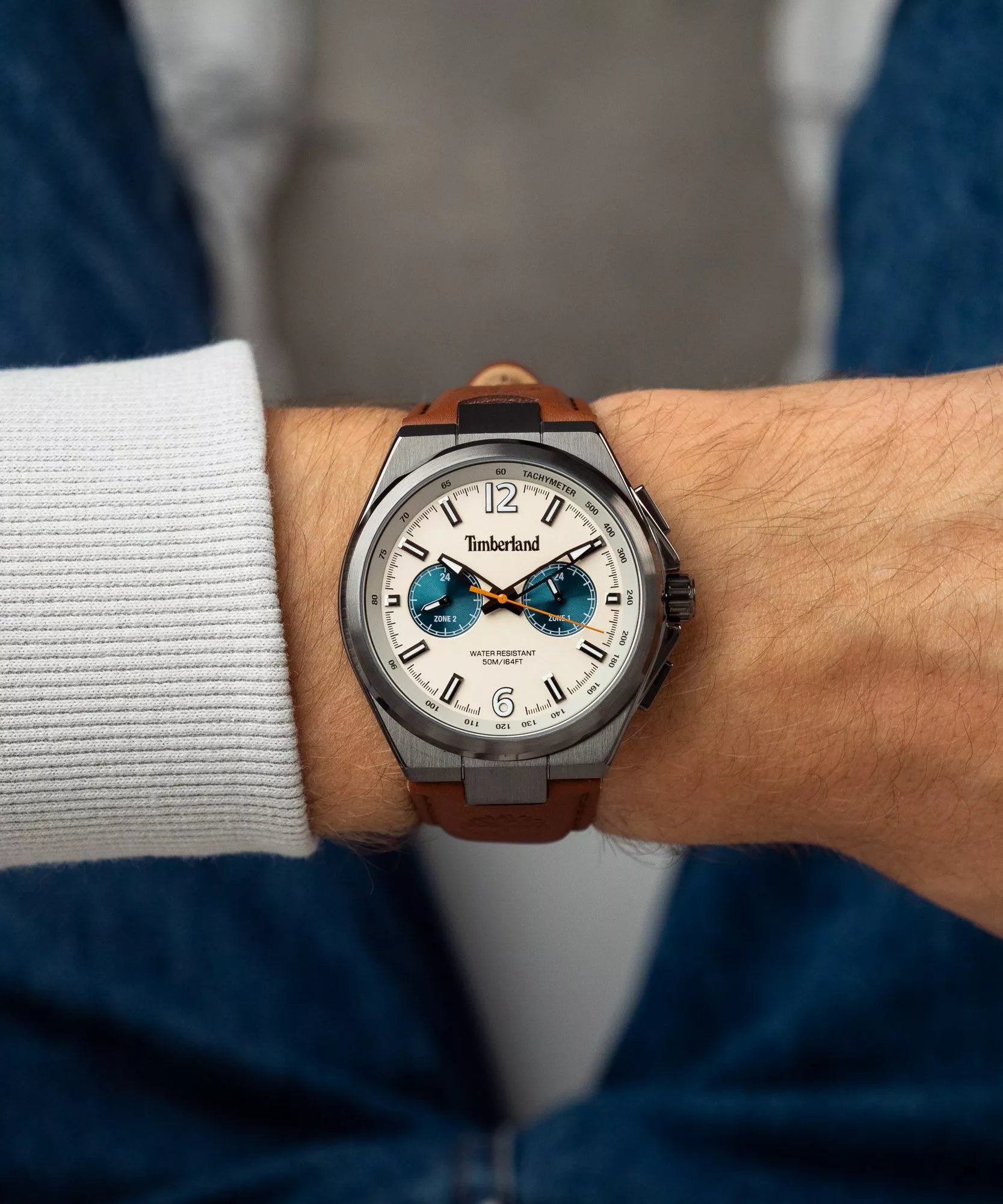 Timberland Jonesboro Men's Leather Watch