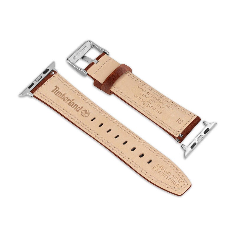Timberland Amoskeag Brown Leather 22mm Apple Watch Band