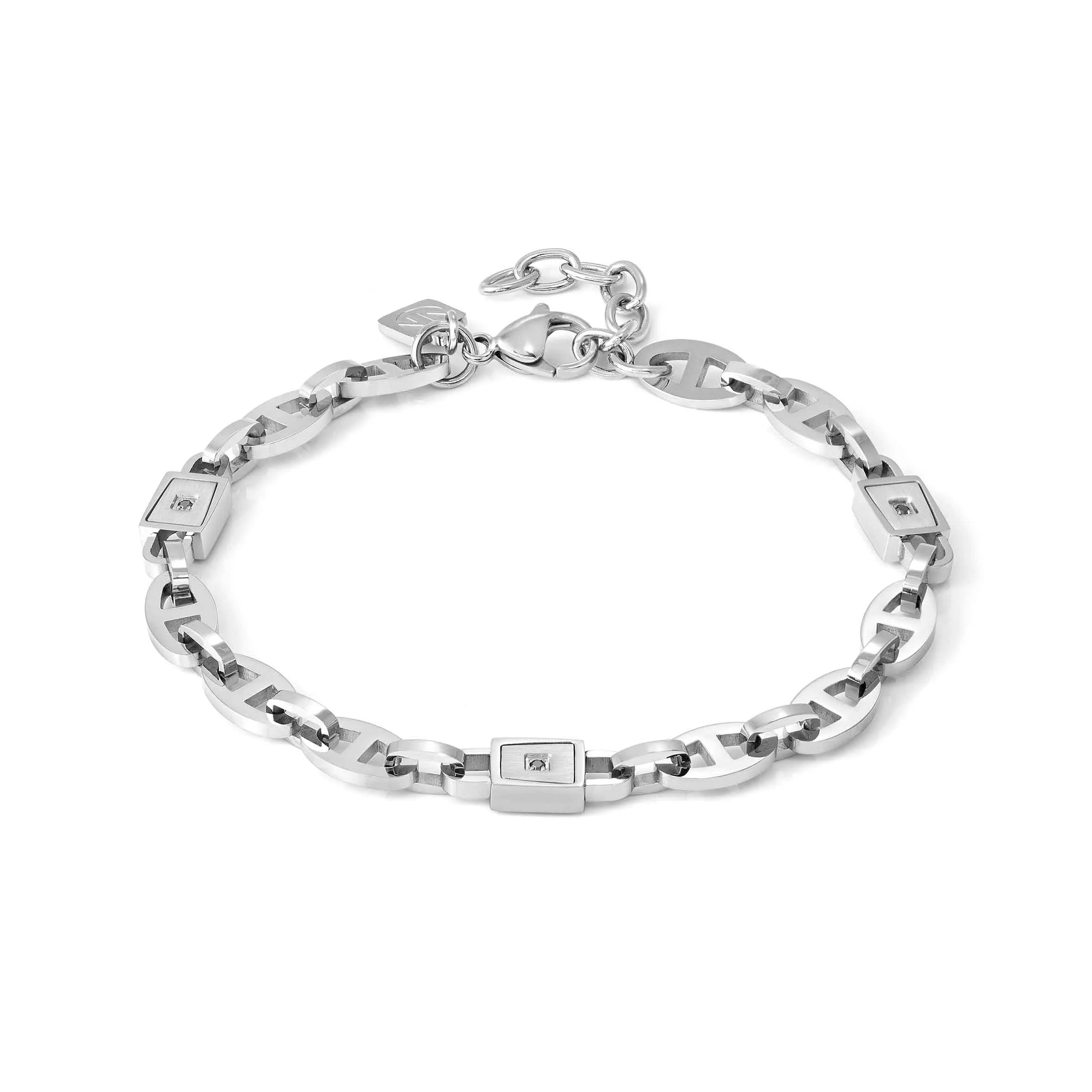 Nomination Elegant Stainless Steel Strong Diamond Chain Bracelet