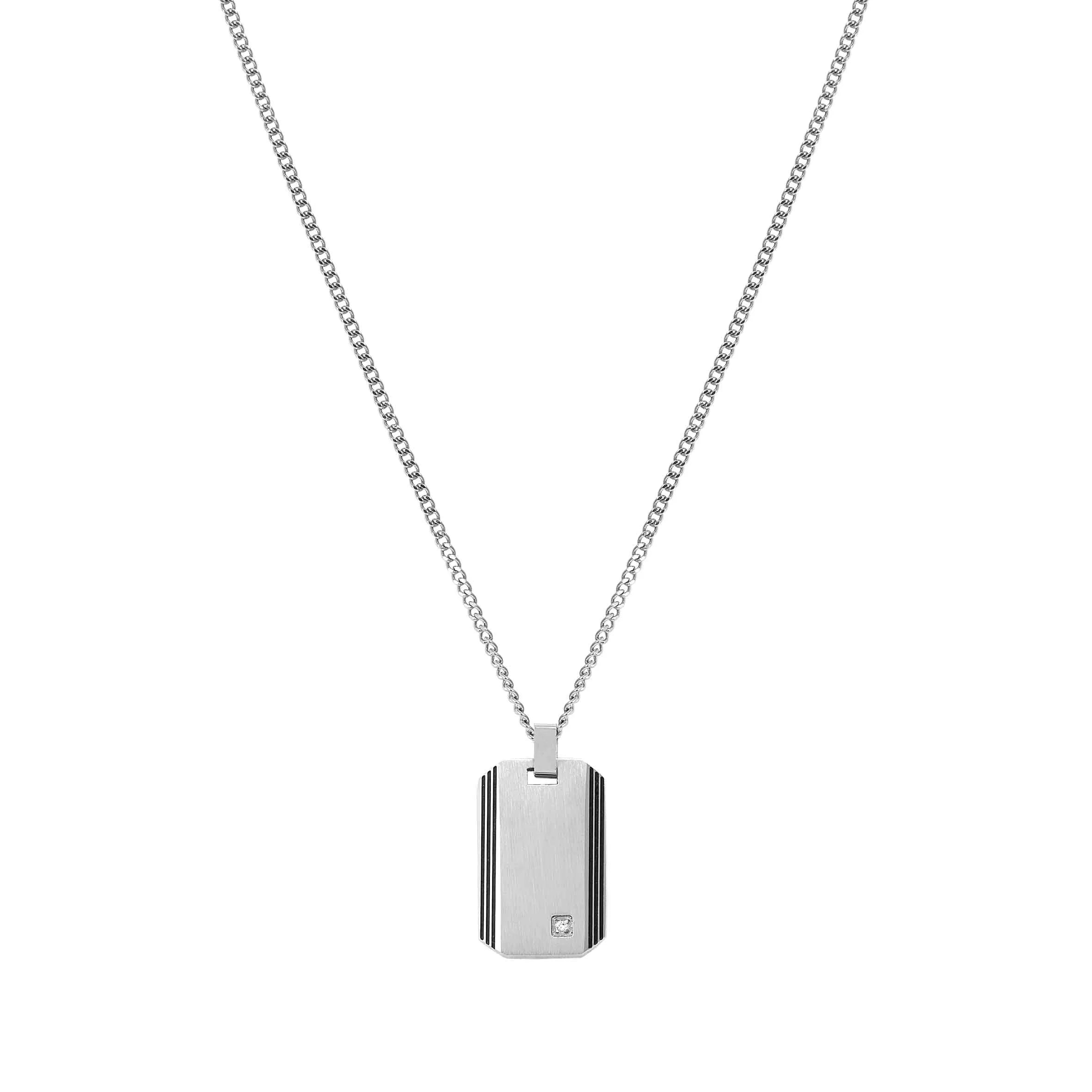Nomination Strong Geometric Diamond Plate Necklace