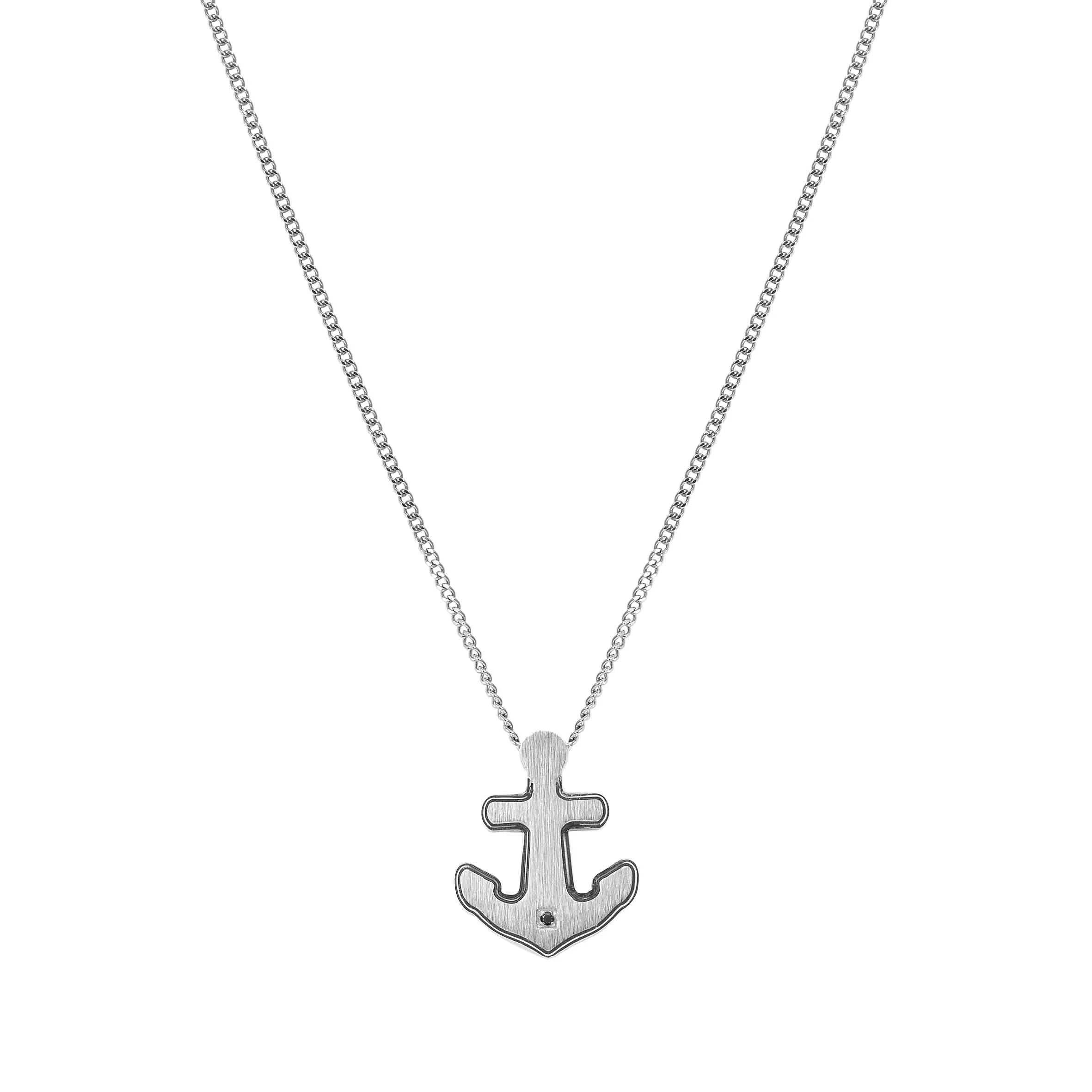 Nomination Strong Diamond Anchor Necklace