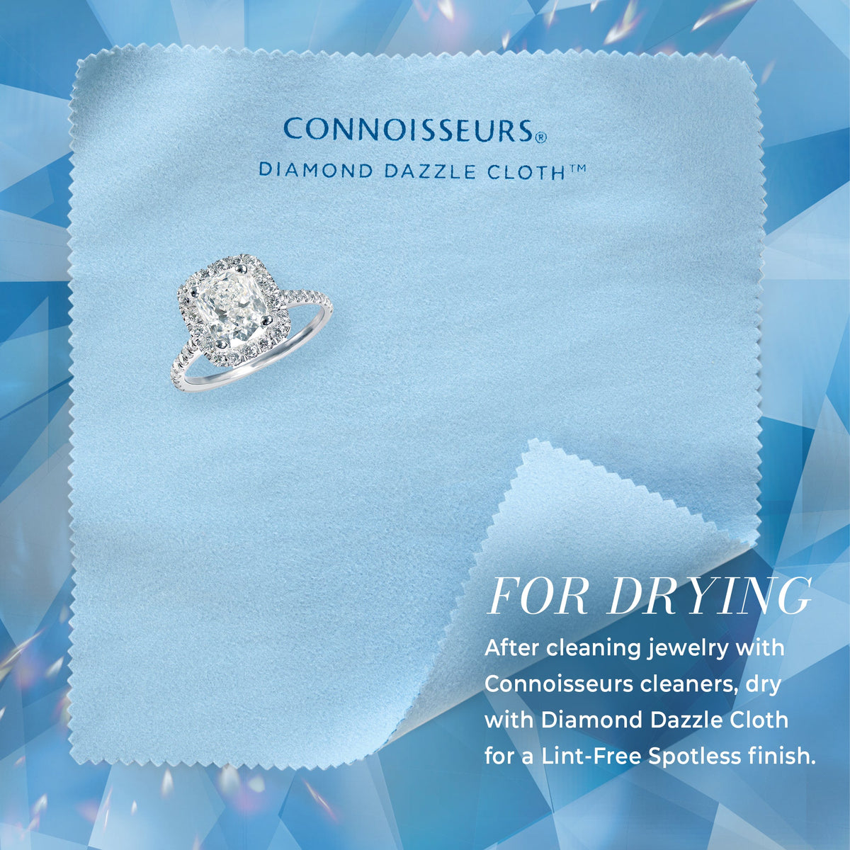 Connoisseurs Diamond Dazzle Cloth 17.8cm x 20.3cm