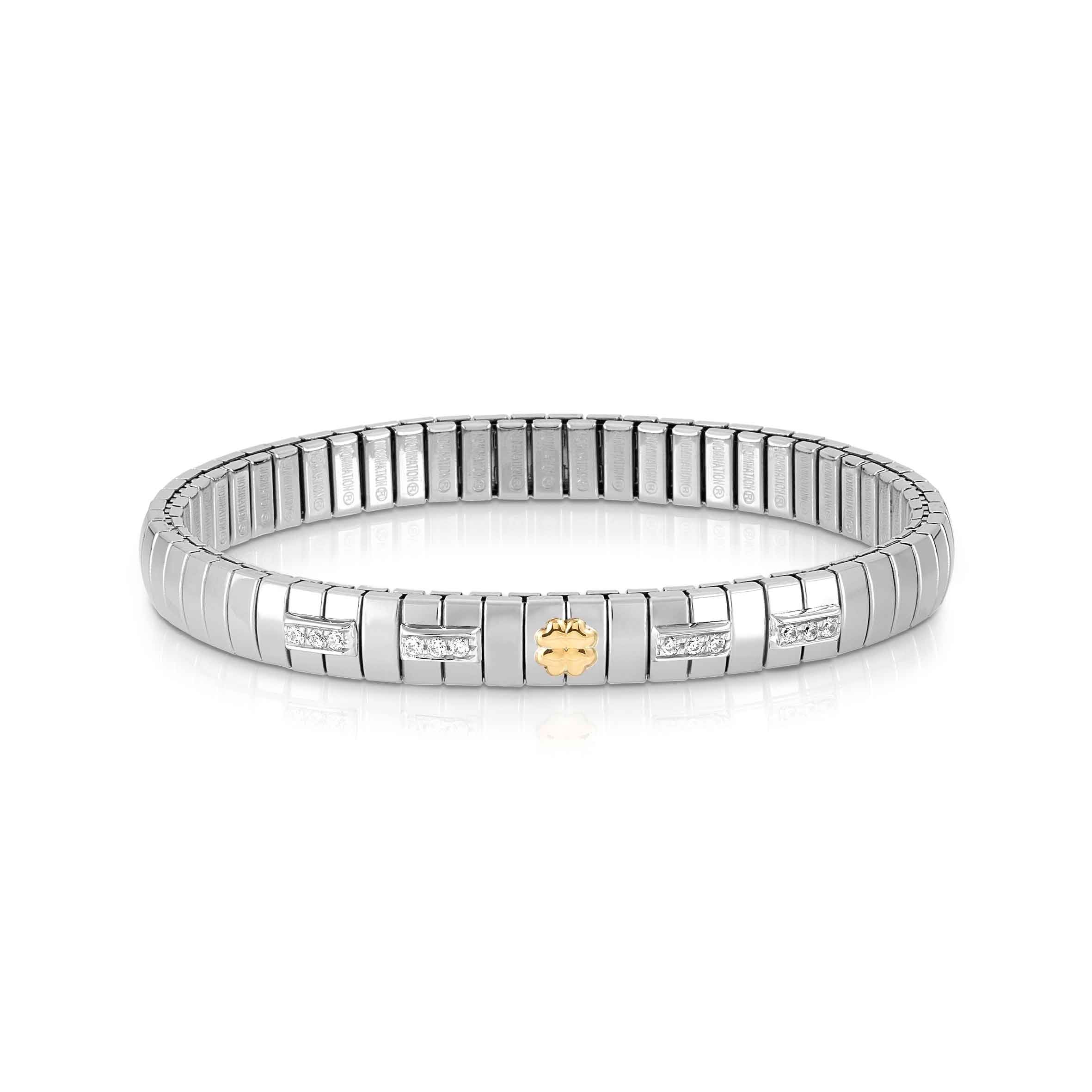 Nomination Extension Bracelet: Steel, Gold, Silver, CZ Pavé, Choose Your Symbol