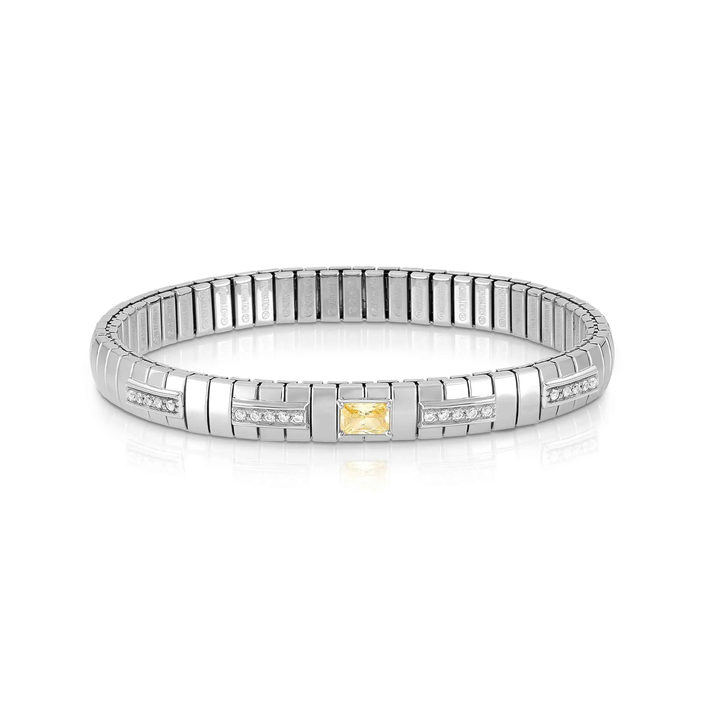 Nomination Extension Bracelet with Yellow Baguette Cubic Zirconia