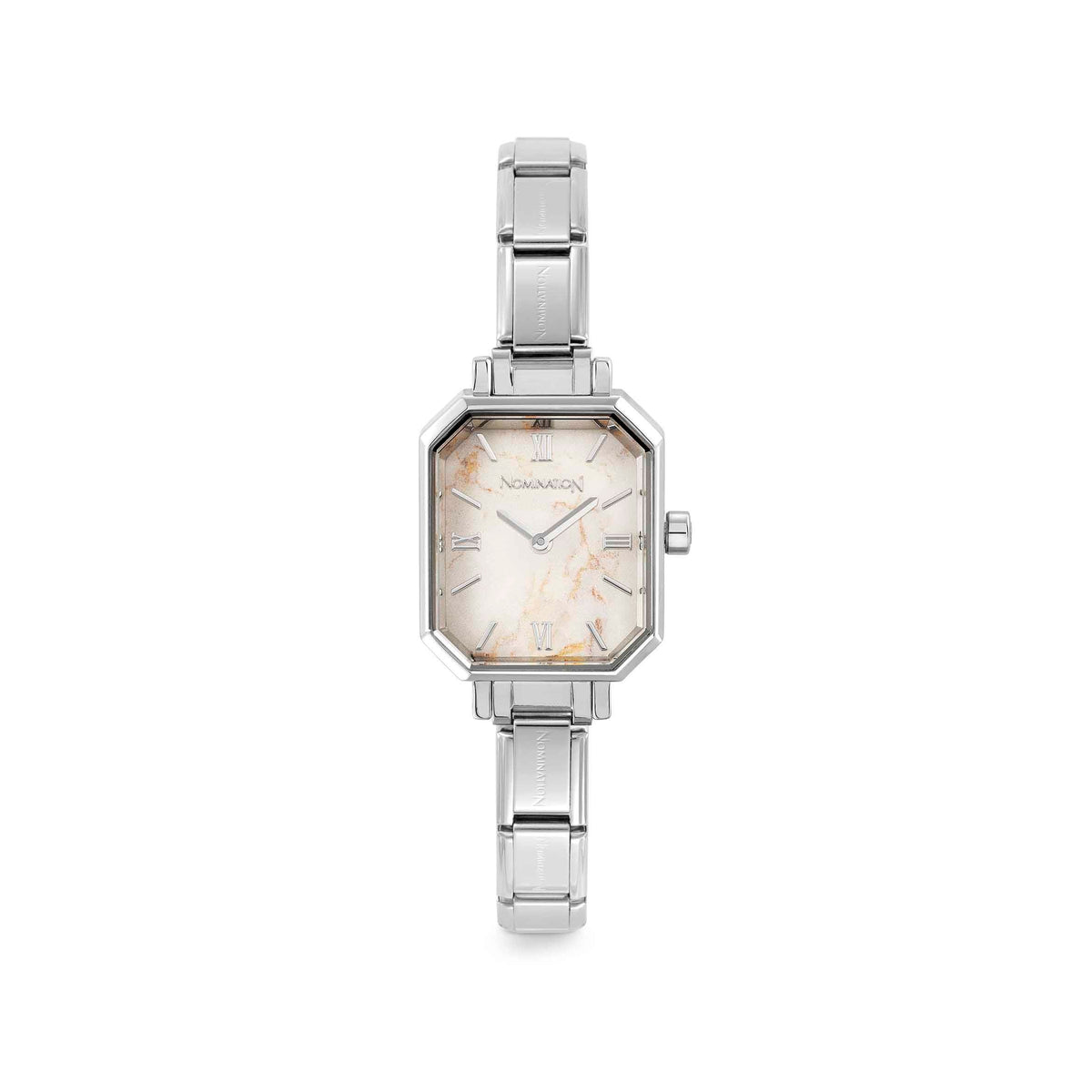 Nomination Time Paris White Marble Dial Watch