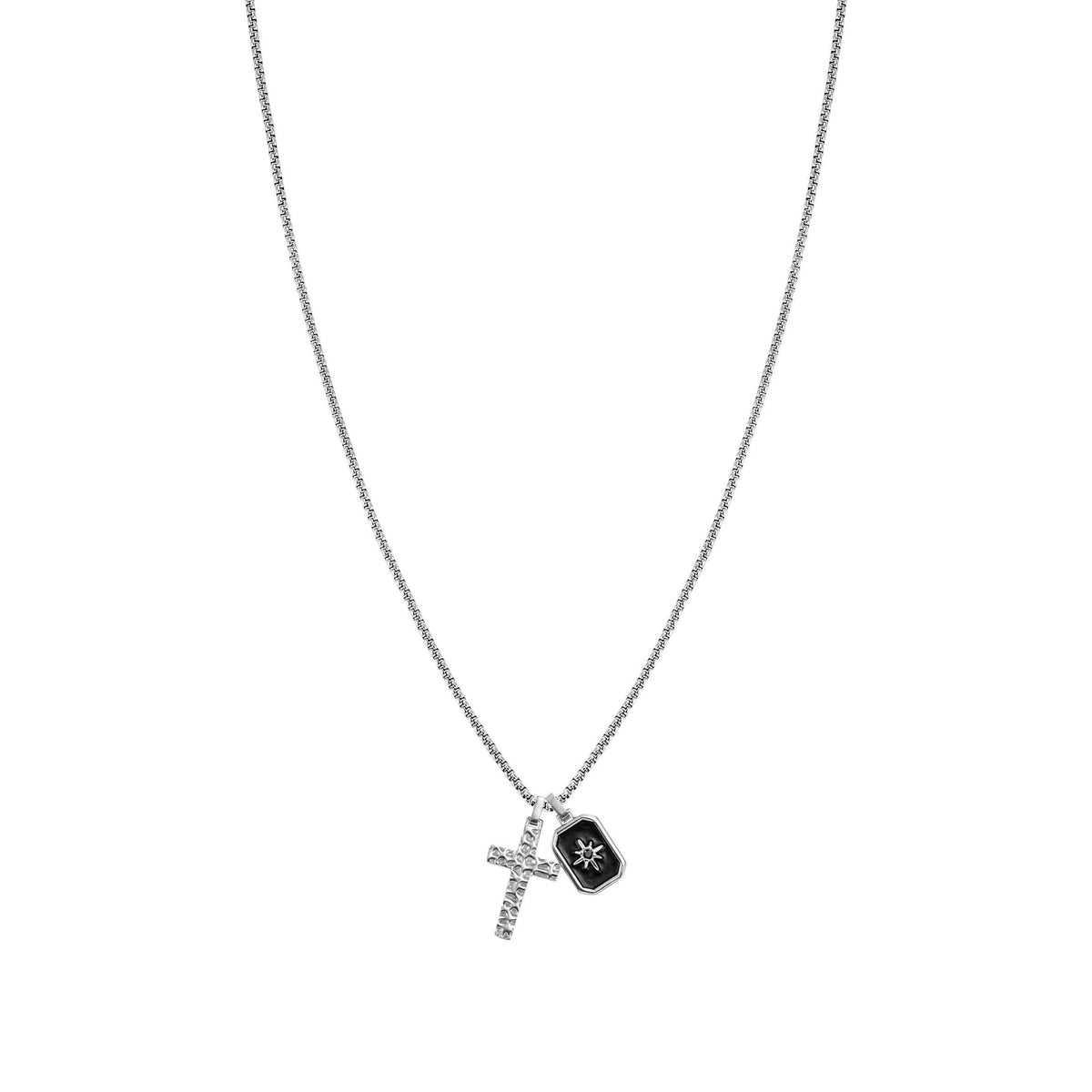 Nomination Bold Steel windrose pendant, detail