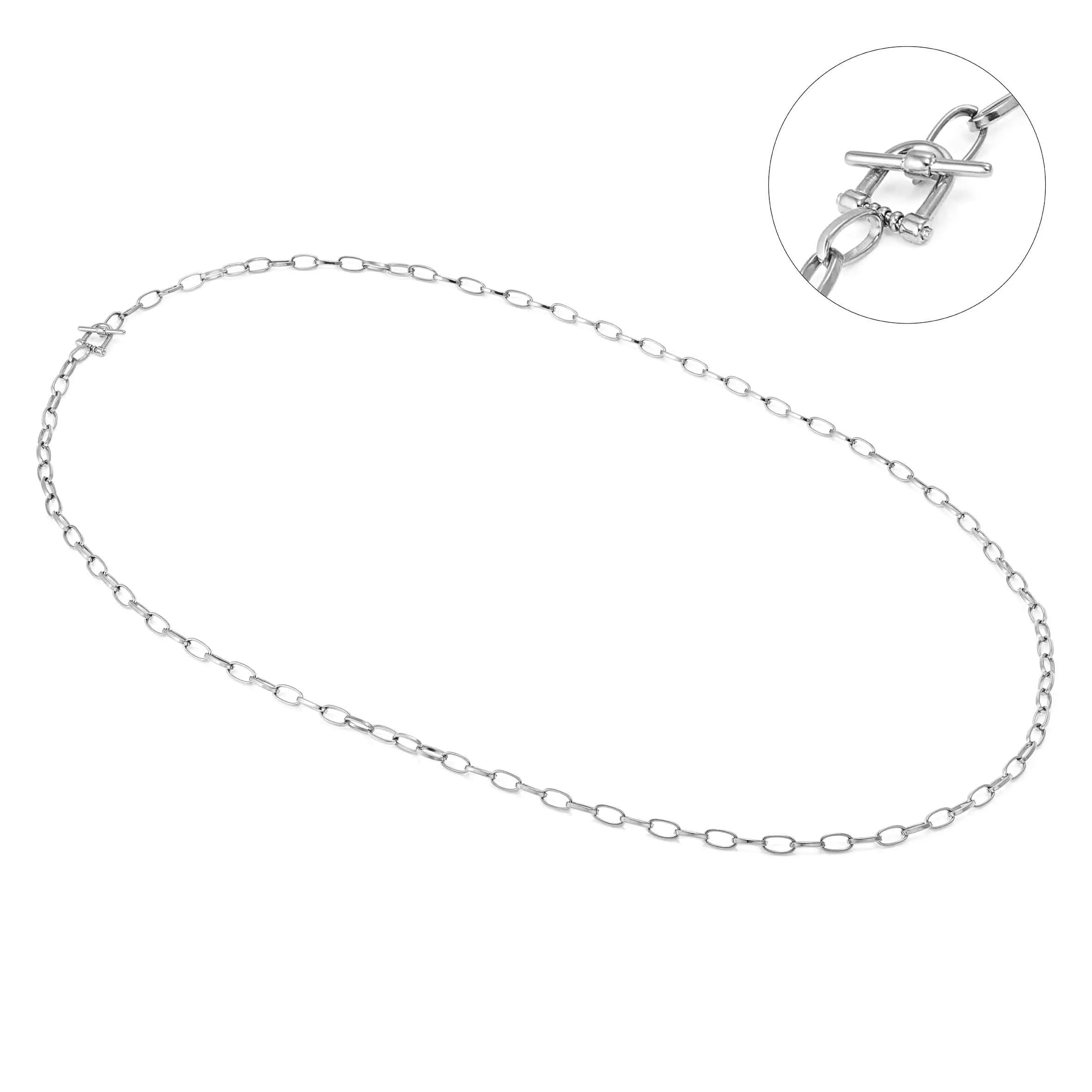 Nomination Ecclectica Silver Marina T-Bar Closure Necklace