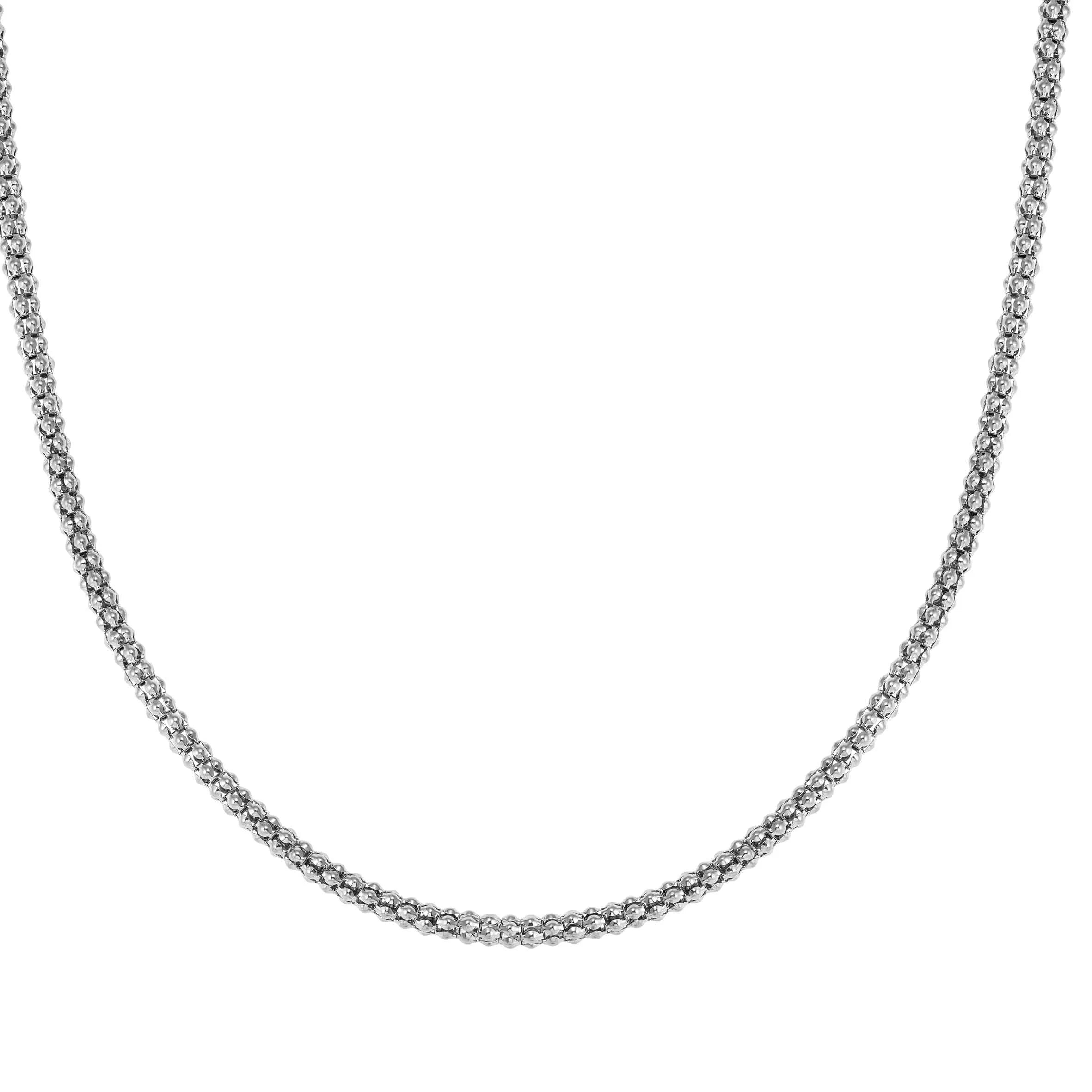 Nomination Chic Ecclectica Silver Fancy Long Popcorn Necklace