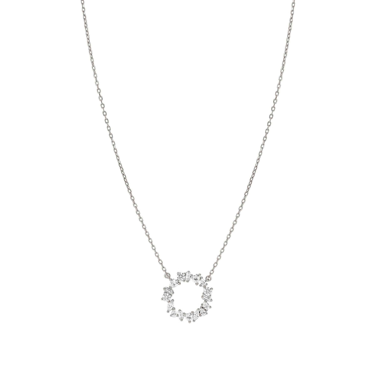 Nomination Colour Wave Necklace with Circle and White Stones