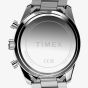 Timex Ridgefield Chronograph Stainless Steel Bracelet Watch Black Dial
