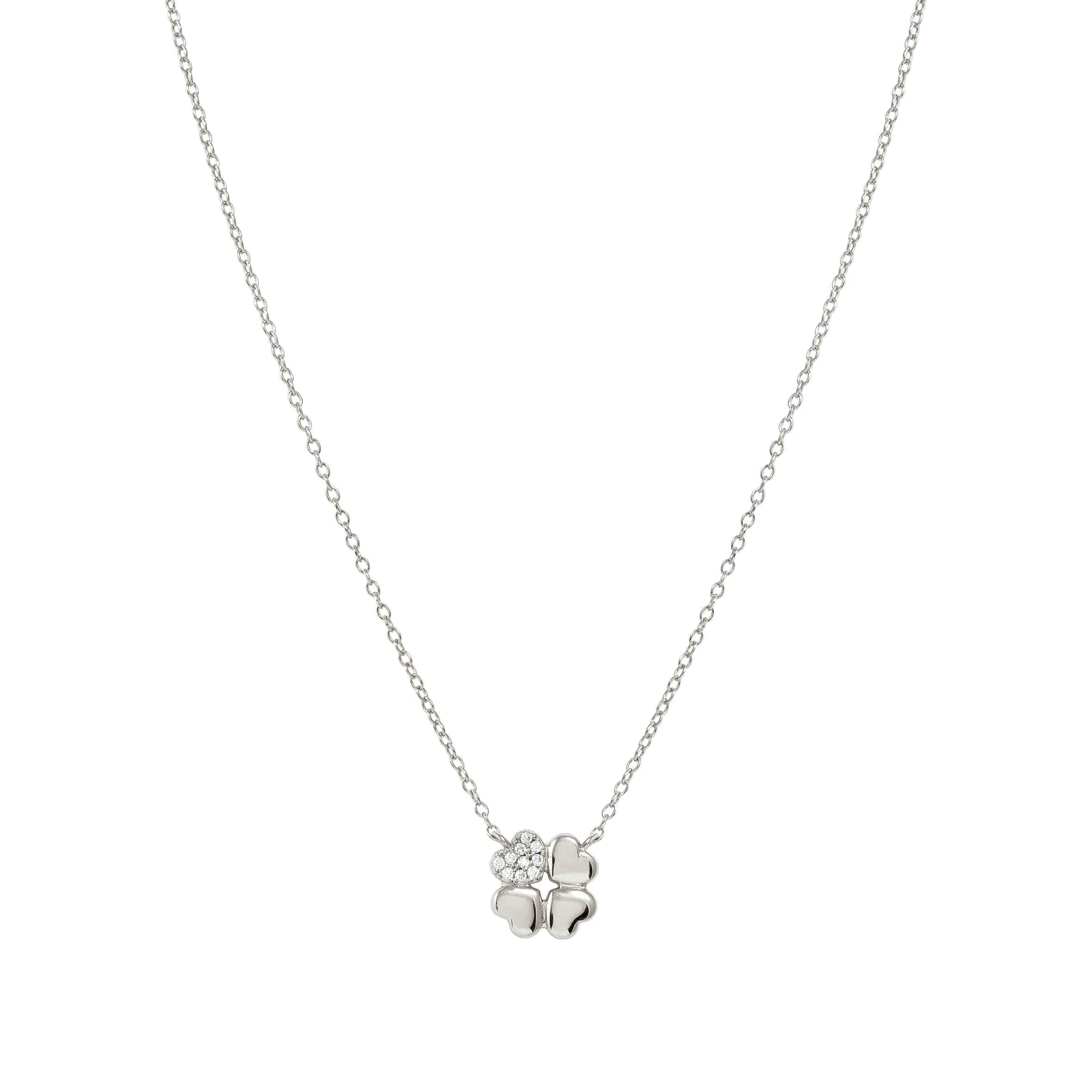 Nomination Petit Sparkle Silver Four-Leaf Clover Necklace