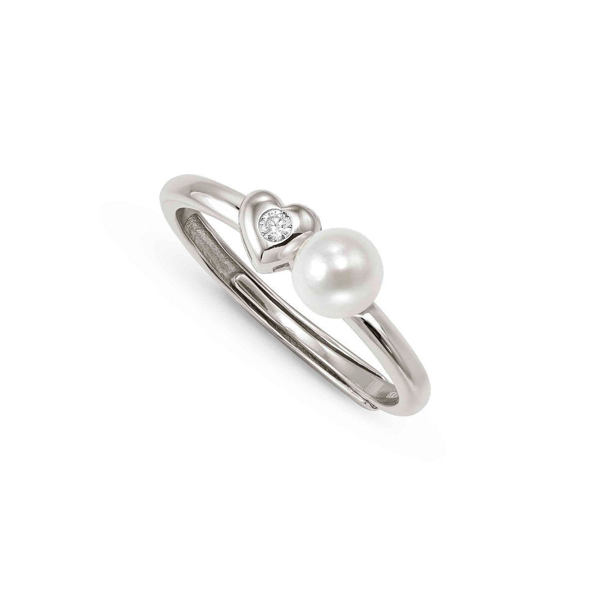 Nomination Pearls Loop Ring, Heart and Pearl