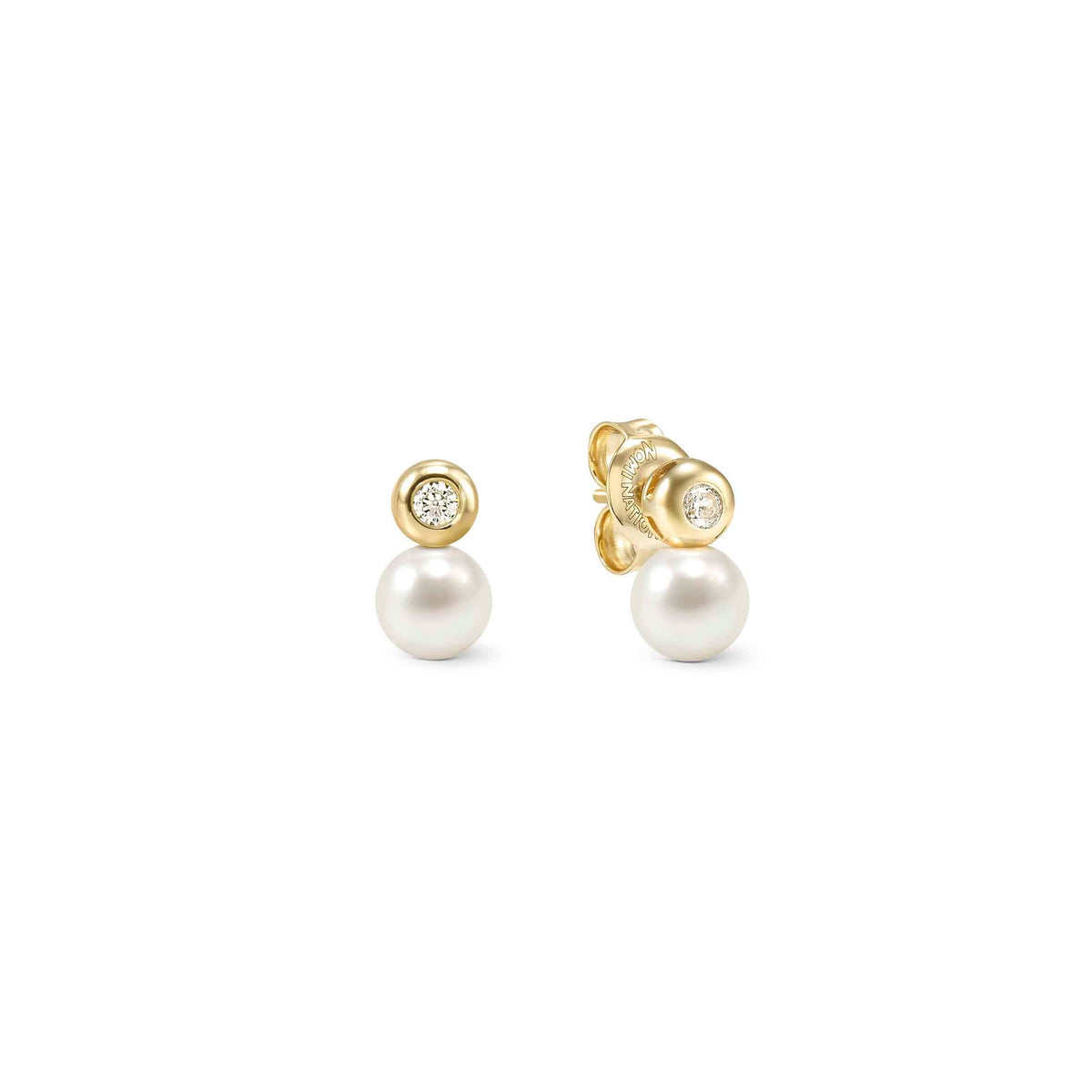 Nomination Pearls Loop Earrings, Circle and Pearl