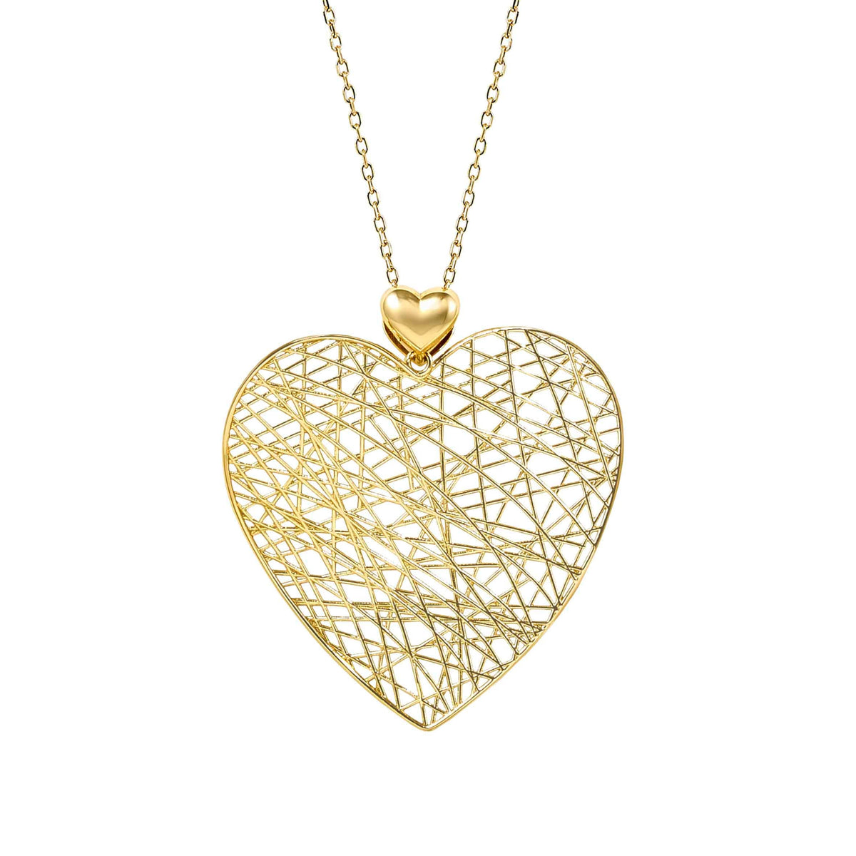 Nomination Long Leaf of Light Necklace, Filigree Heart