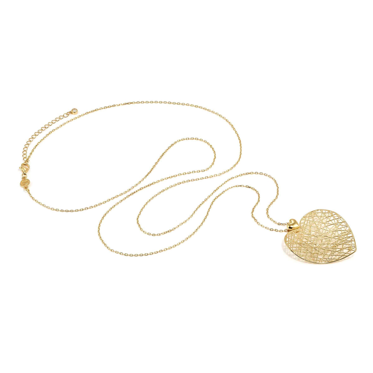 Nomination Long Leaf of Light Necklace, Filigree Heart
