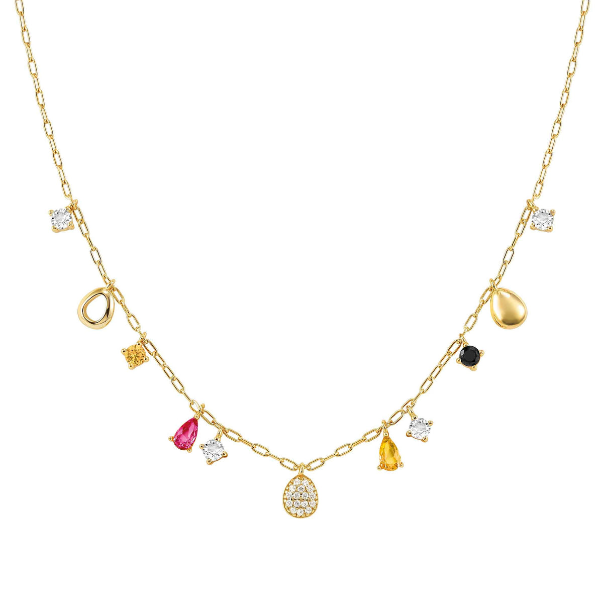 Nomination Precious Moves Necklace, Oval and Pendants