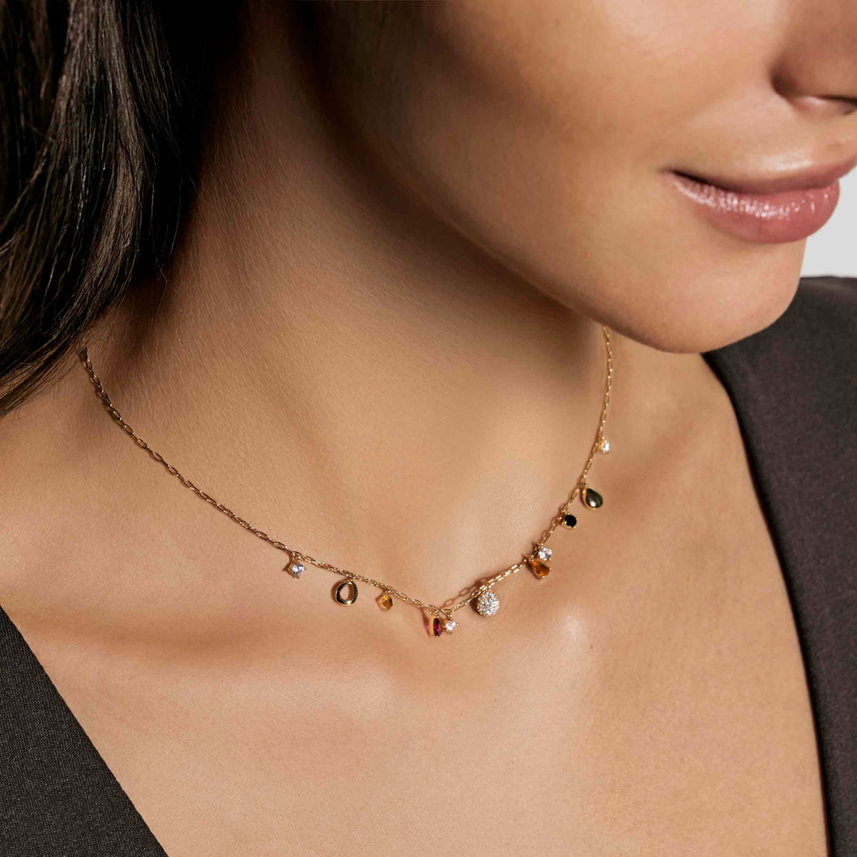 Nomination Precious Moves Necklace, Oval and Pendants