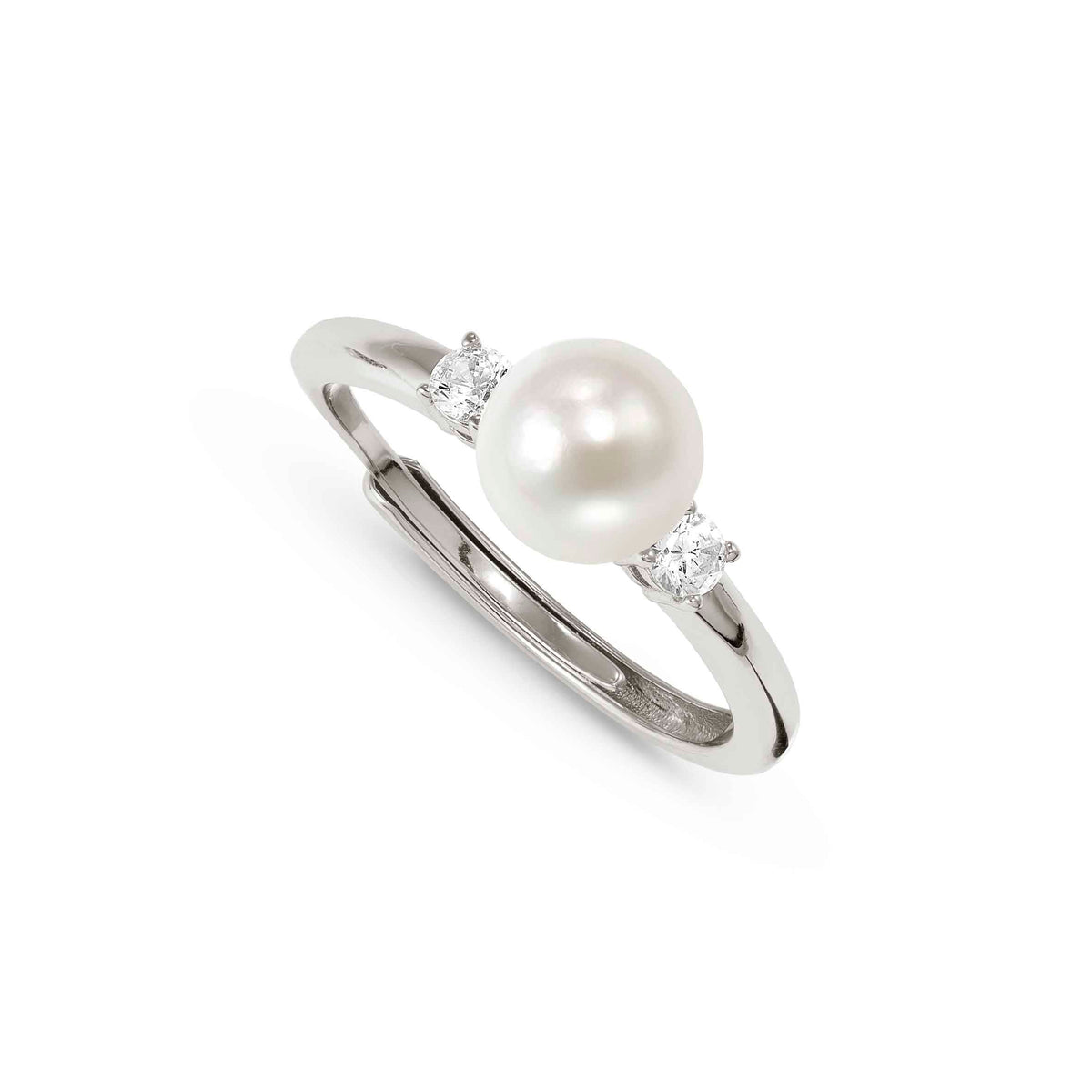 Nomination Siren Dream Ring, Pearl, Cubic Zirconia, Silver