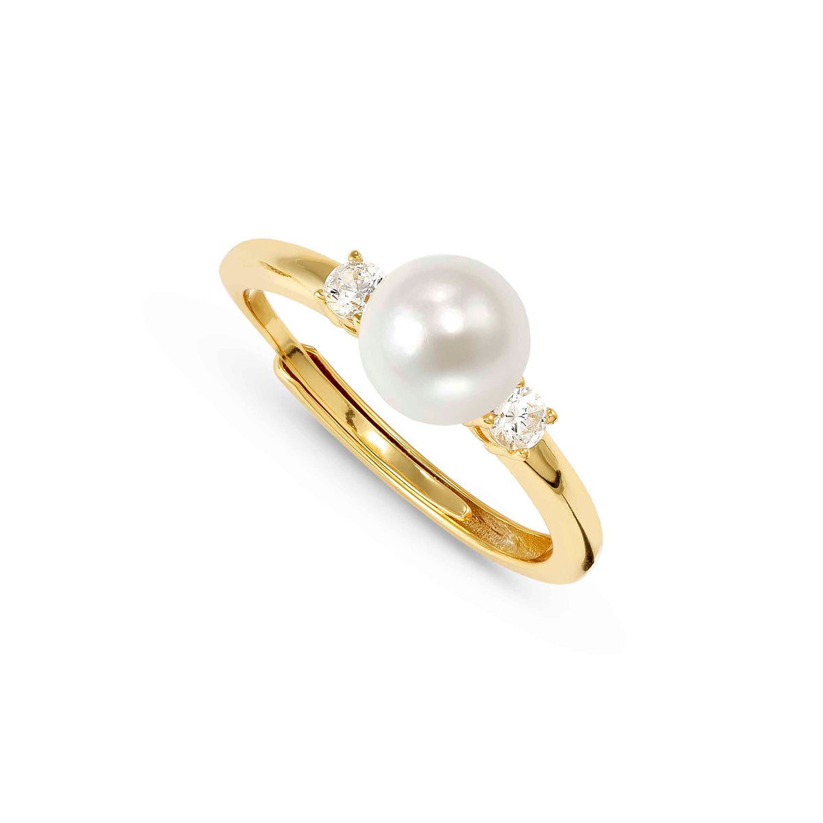 Nomination Siren Dream Ring, Pearl, Cubic Zirconia, Gold