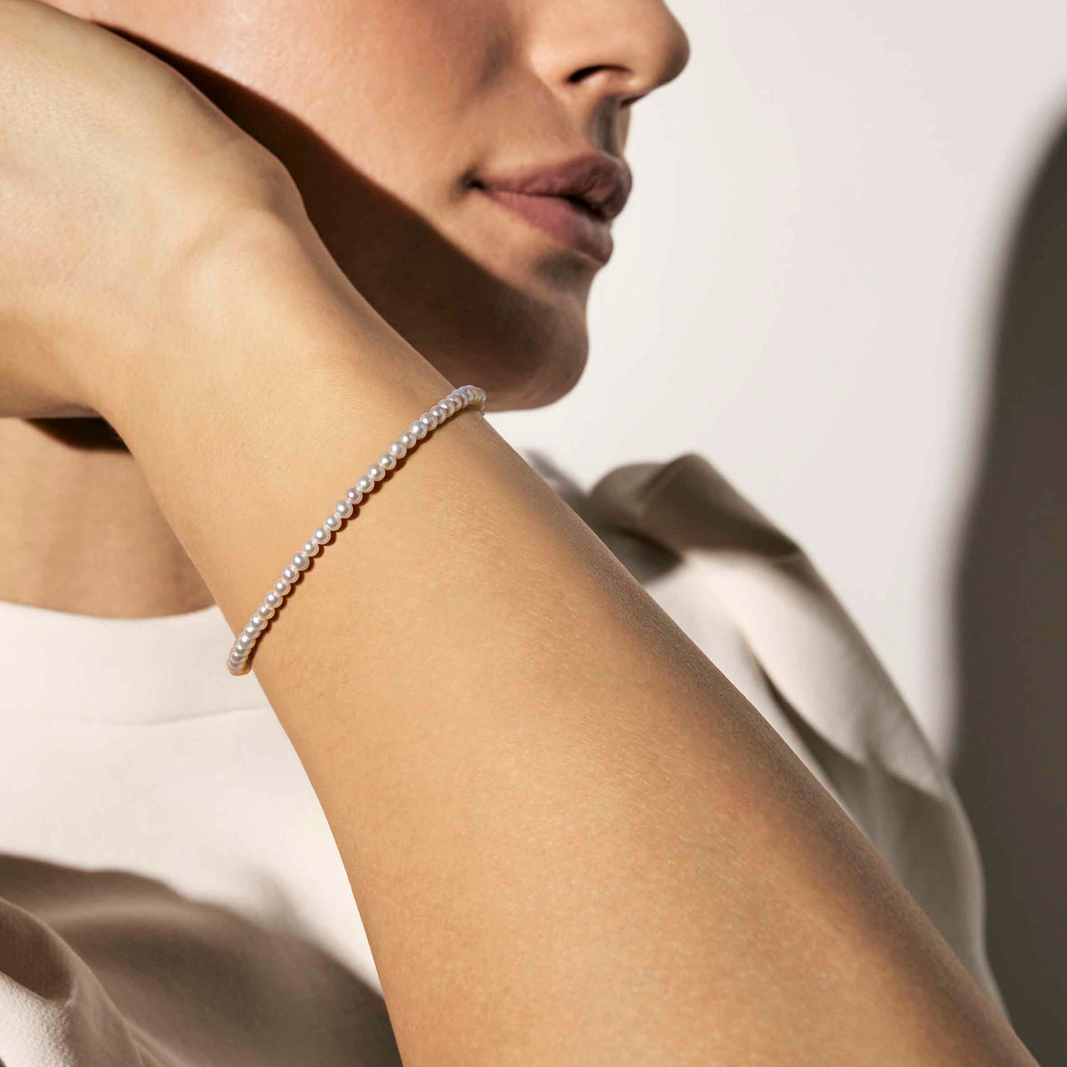 Nomination Siren Dream Bracelet, Full Pearl Strand, Silver