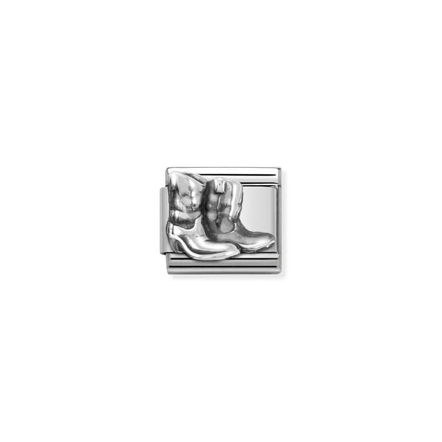 Nomination Composable Classic Link Silver Cowboy Boots Charm