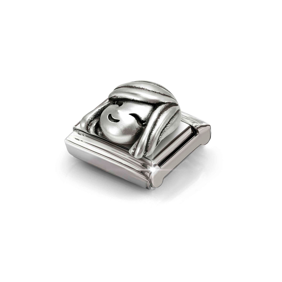 Nomination Composable Link Couple, Mother, Oxidized Silver - angle 2
