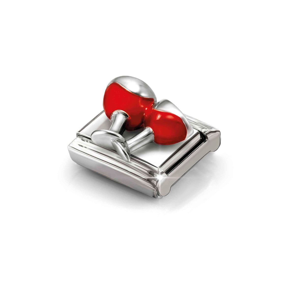 Nomination Composable Link Red Wine Glasses, 925 Sterling Silver