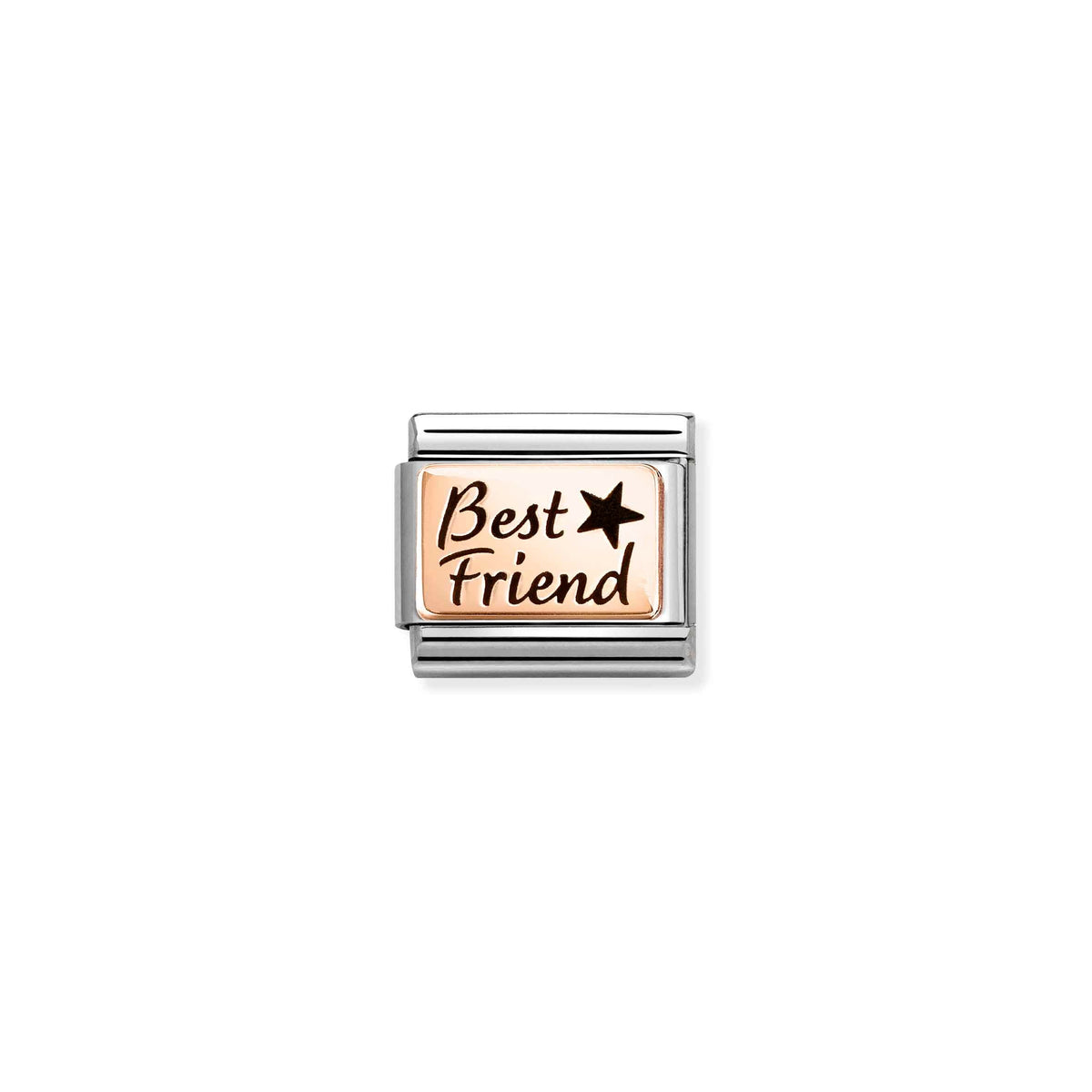Nomination Composable Link Best Friend with Star, 9K Rose Gold