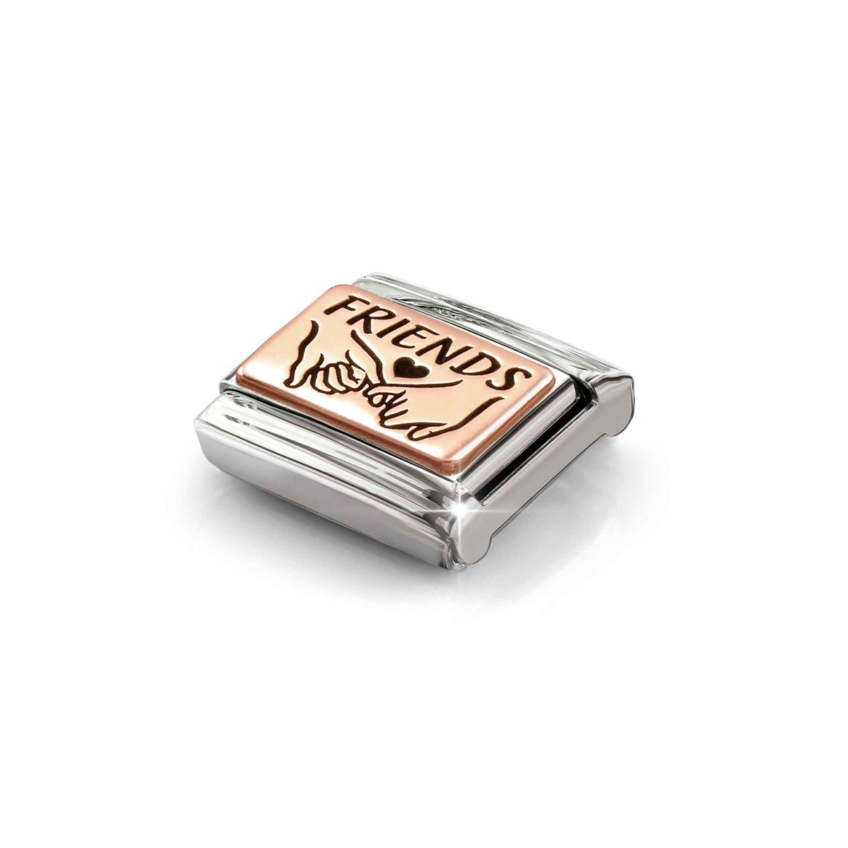 Nomination Composable Link Best Friend with Star, 9K Rose Gold