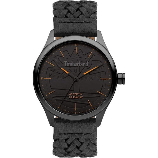 Timberland Rumney3 Hands Black Leather Strap