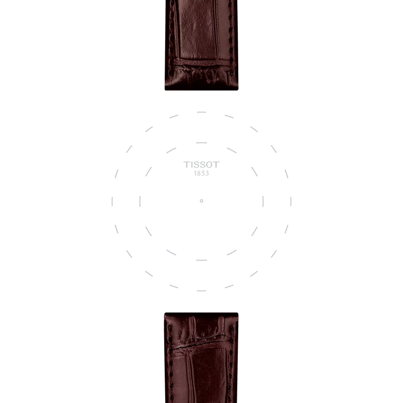 Tissot 20mm Brown Leather Watch Strap