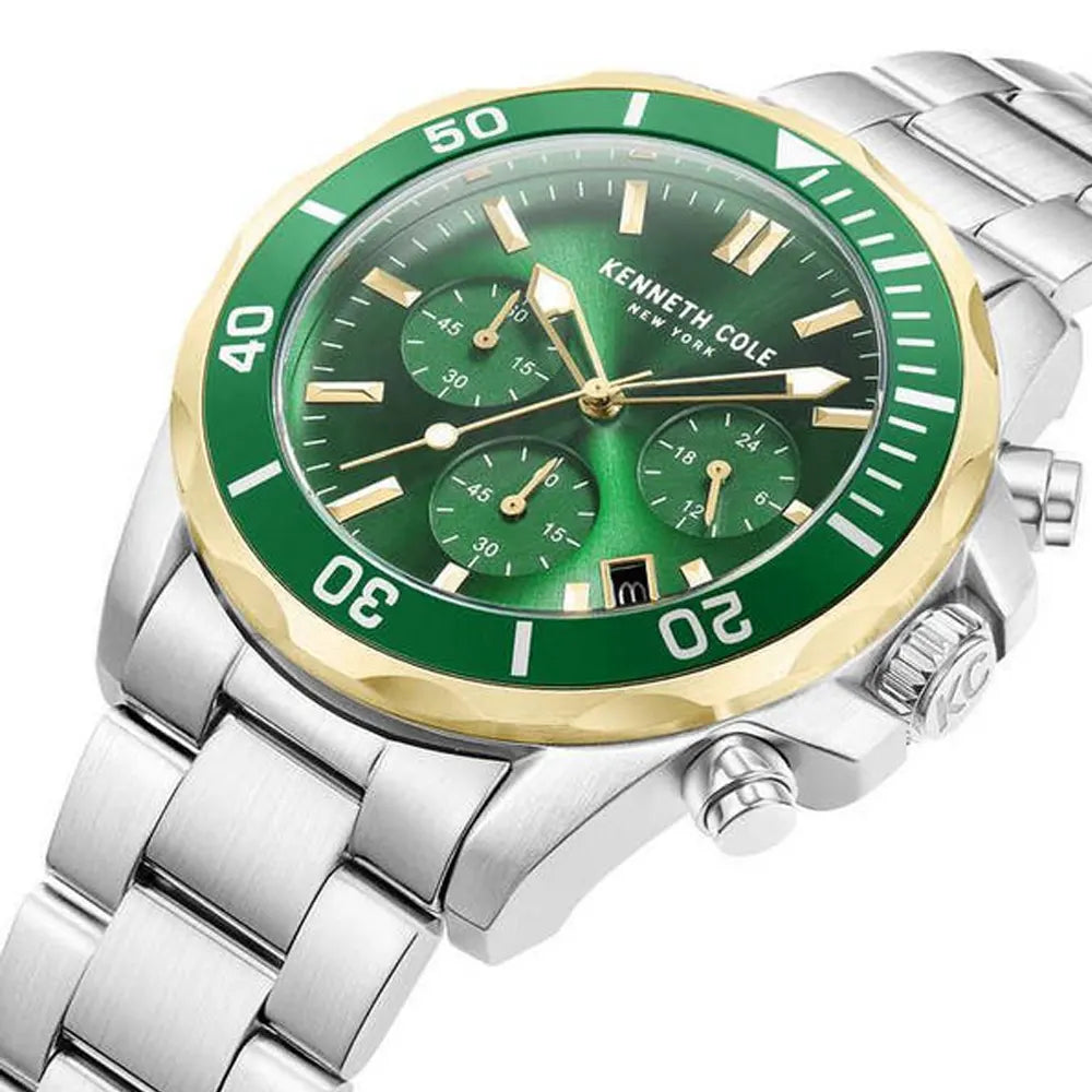 Kenneth Cole KCWGI0027102 Quartz Watch Green Dial 42 mm