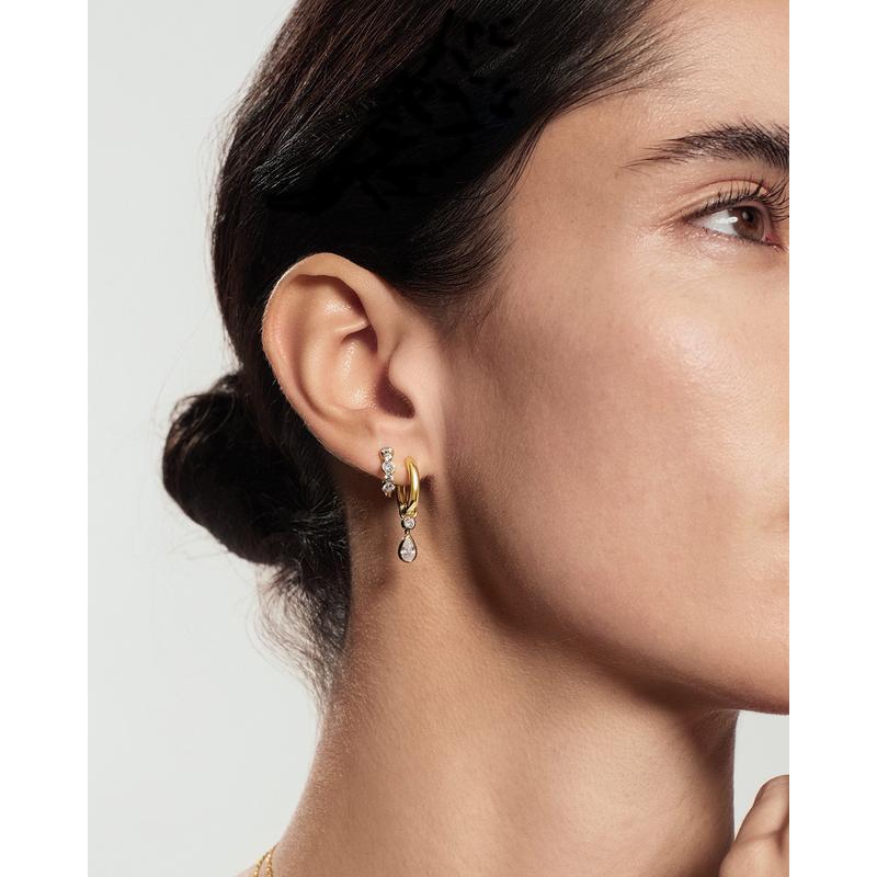 Ania Haie E076-10G Women's Hoop Earrings