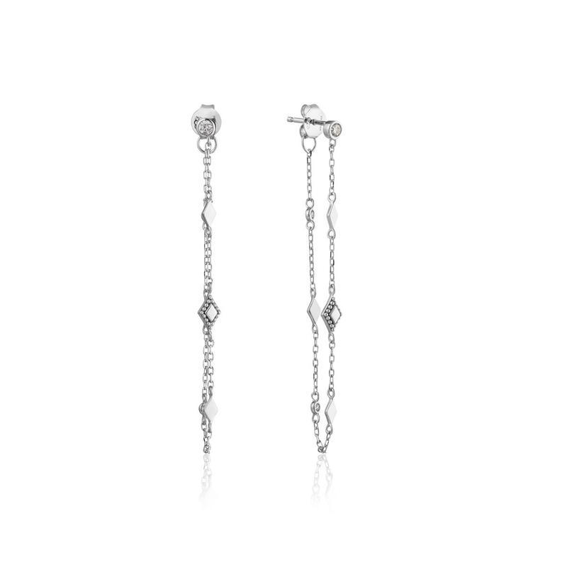 Ania Haie Bohemian Drop Chain Stud Earrings