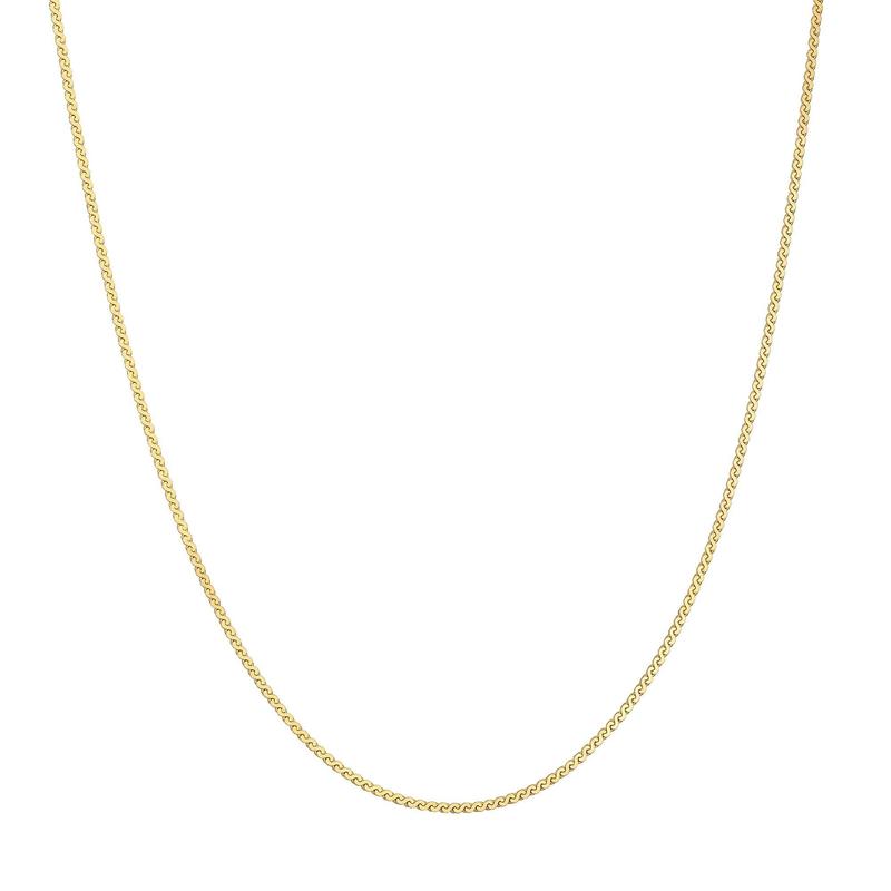 Ania Haie Elegant Gold Flat S-Link Chain Necklace