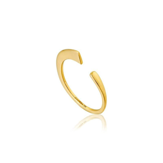 Ania Haie Geometry Curved Adjustable Ring