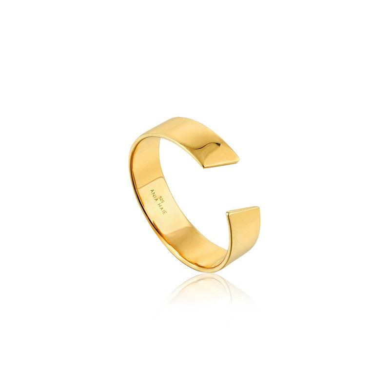 Ania Haie Geometry Wide Adjustable Ring