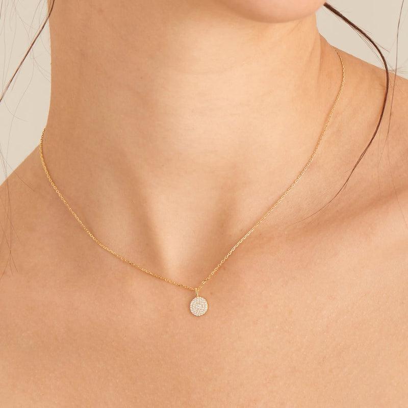 Ania Haie Glam Disc Pendant Necklace