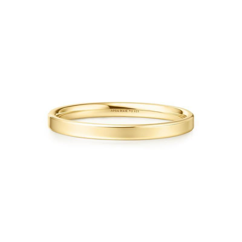 Ania Haie Gold 2mm Smooth Band