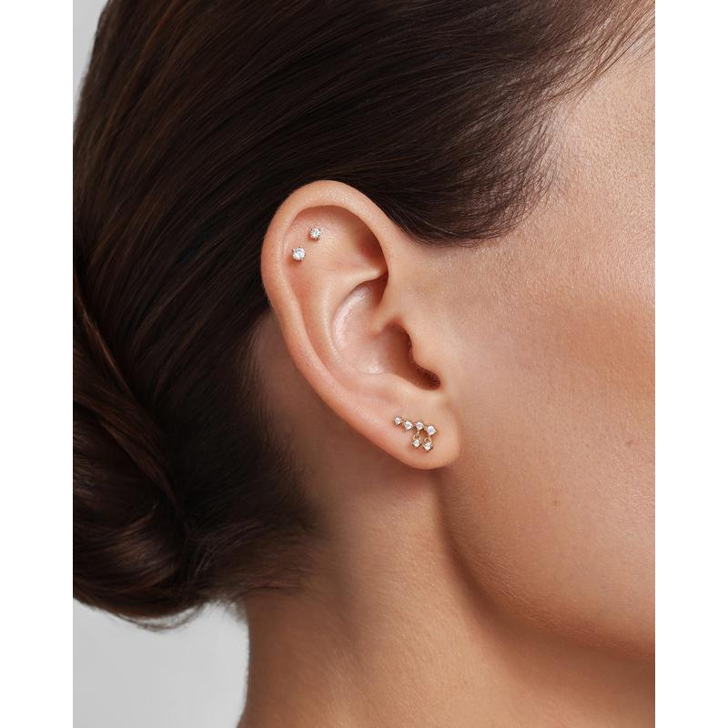 Ania Haie Gold Cascade Stud Earrings