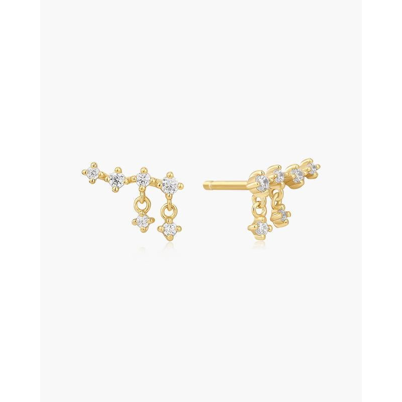 Ania Haie Gold Cascade Stud Earrings