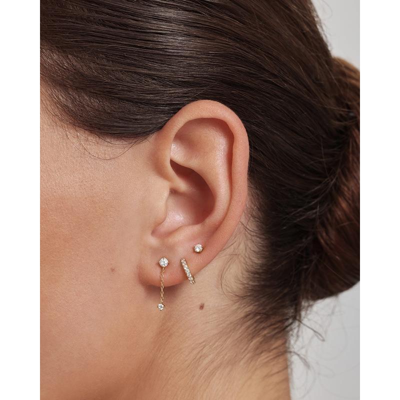 Ania Haie Gold Chain Drop Stud Earrings