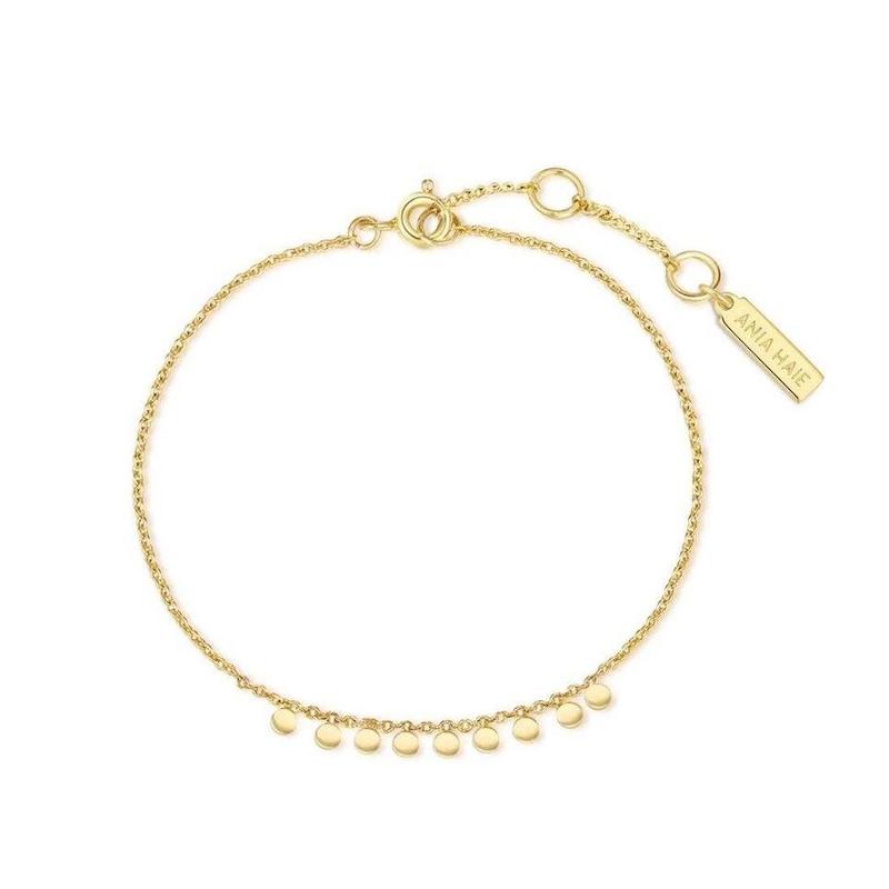 Ania Haie Gold Dangling Disc Bracelet